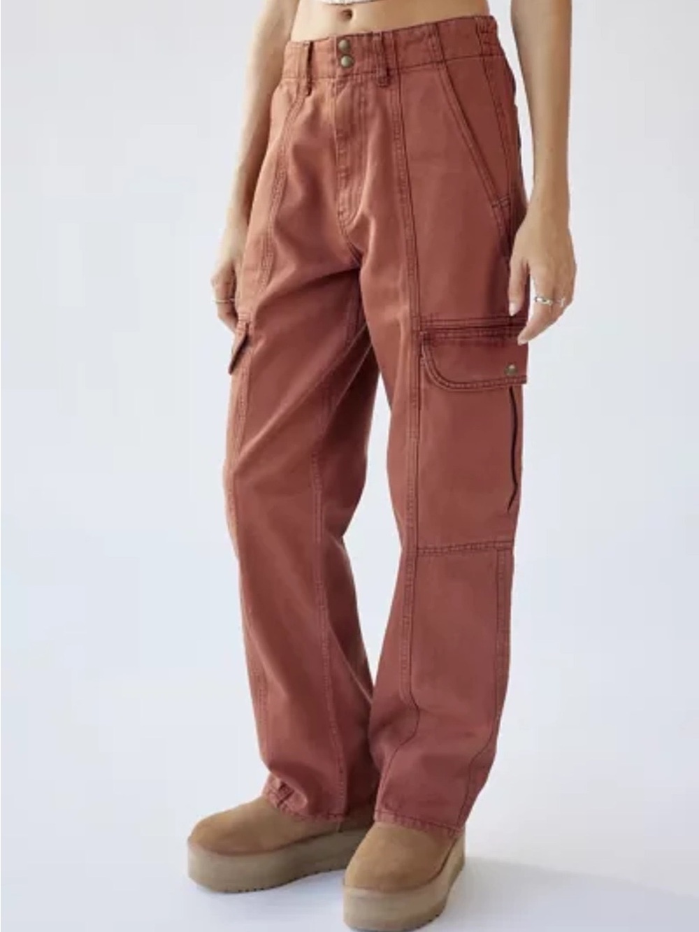 BDG Rust-Tone Wide Leg Slouchy Skate Jean